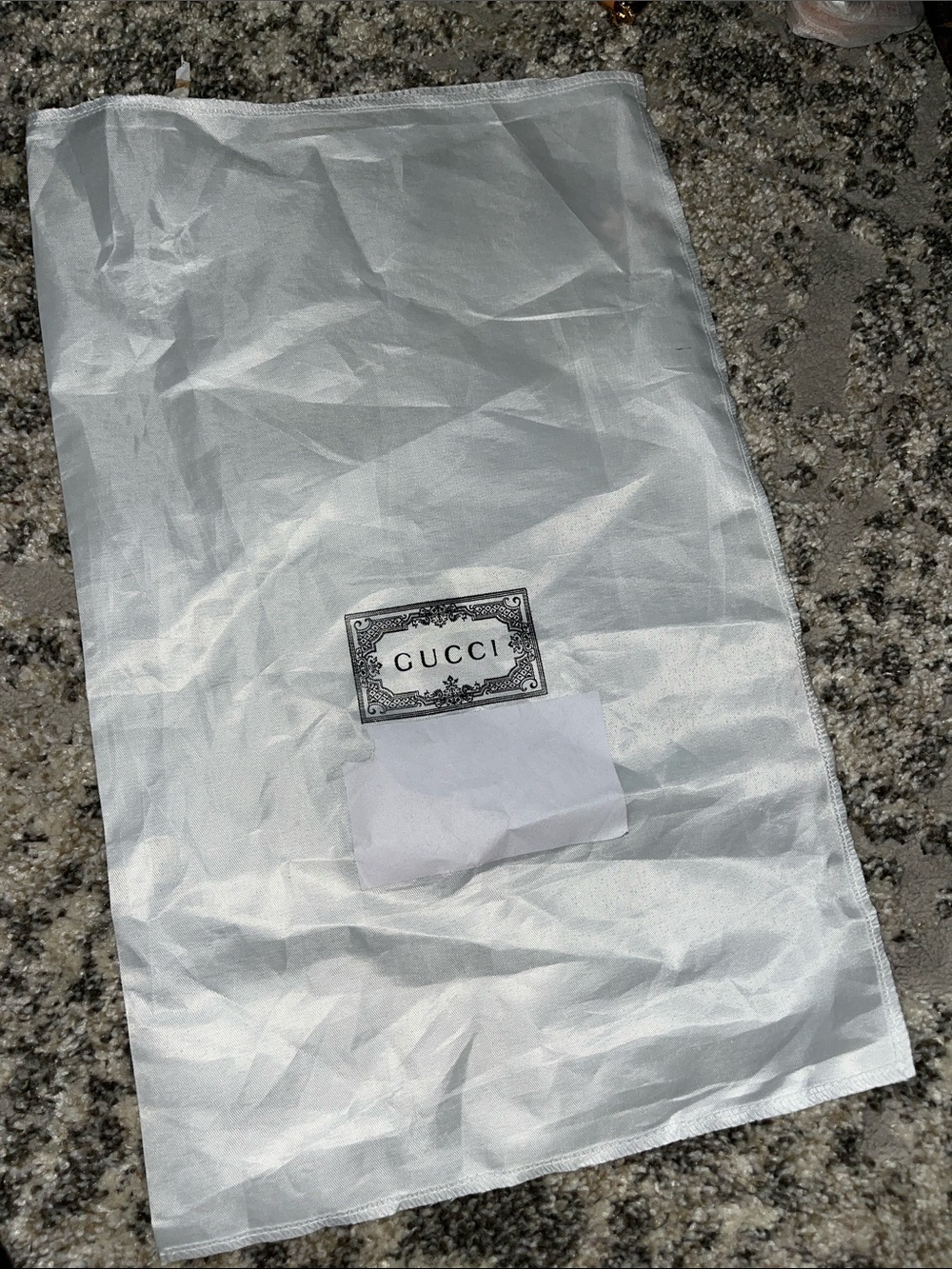 Gucci White Satin Logo Dust Bag 18”L x 11”w - Picture 1 of 1